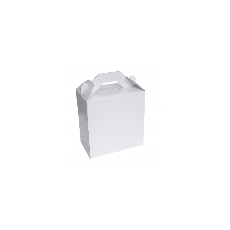 lunch box en carton blanc BIKOM Porte bouteille et lunch box