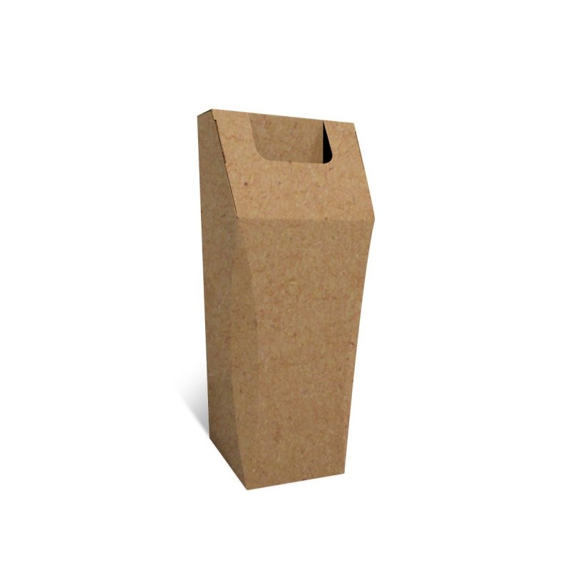 Poubelle en carton recyclé, 50L, personnalisable, ouverture large BIKOM Poubelle et corbeille en carton