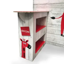 BIKOM Stand en carton 100% recyclable