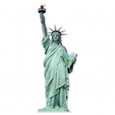 Statue de la libertée en silhouette