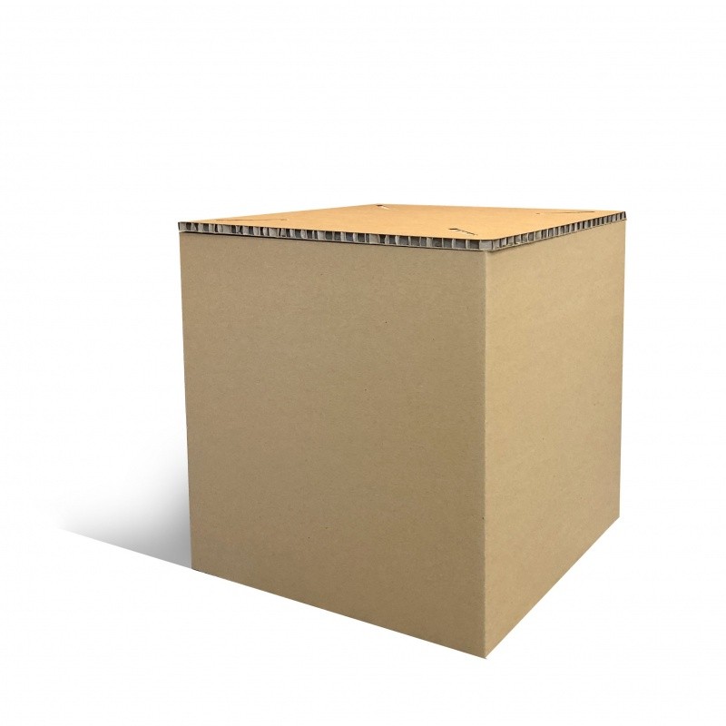 mobilier-en-carton-Pouf en carton recyclé
