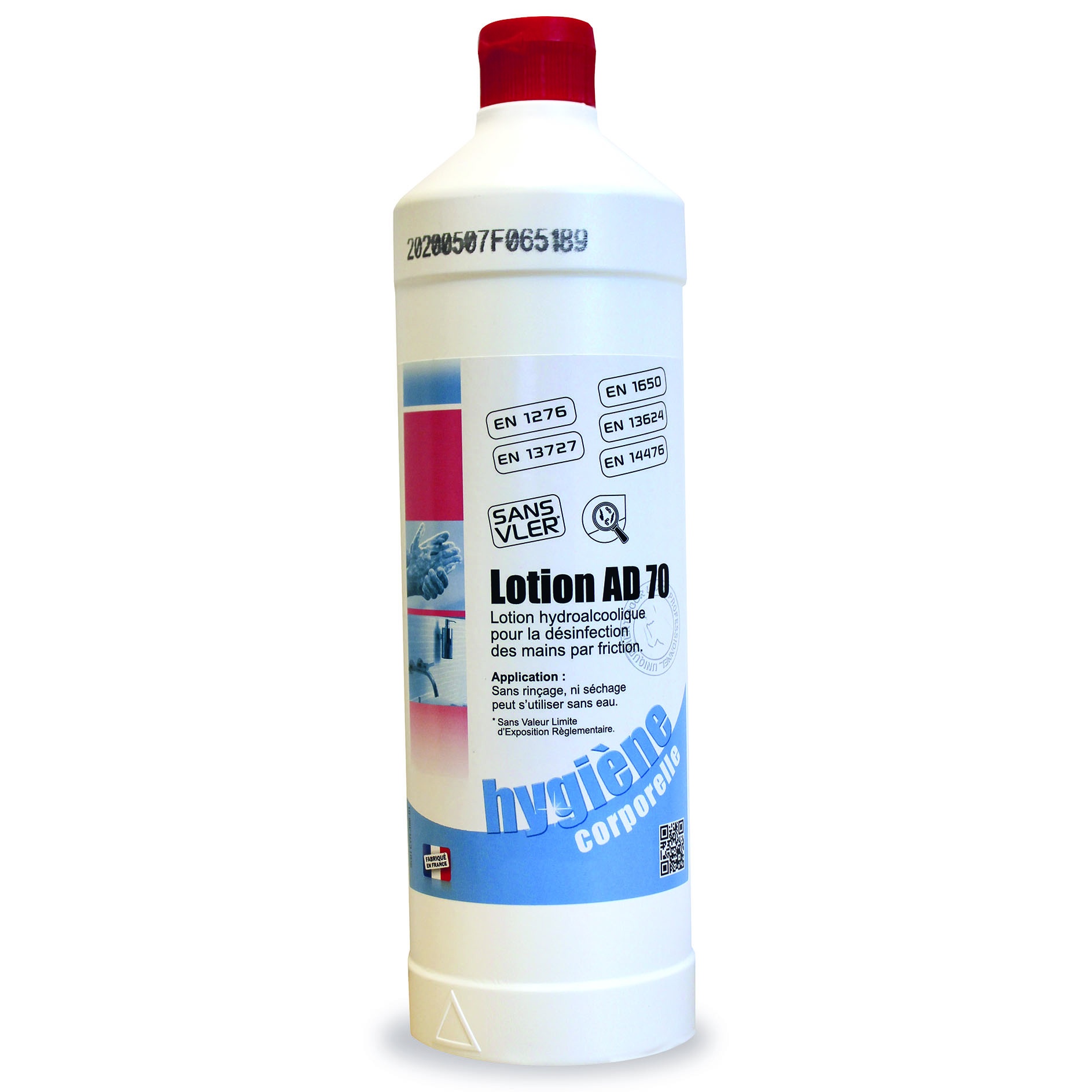 Recharge gel hydroalcoolique pour borne en métal bikom lotion