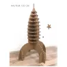 Fusée en carton recyclé BIKOM Décorations en carton