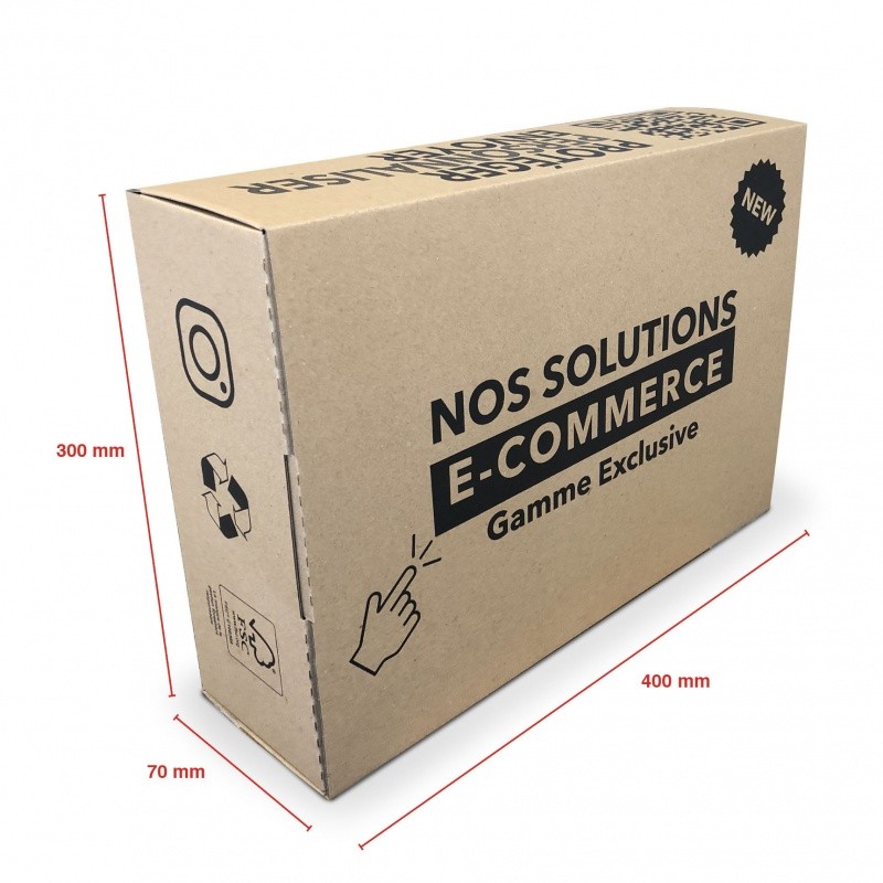 Boite E-commerce 400 x 300 x 70 mm BIKOM Emballage carton e-commerce