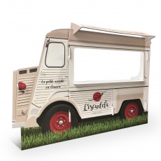 Silhouette food-truck