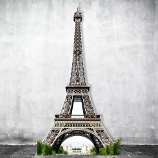 Tour Eiffel Silhouette BIKOM Décorations en carton