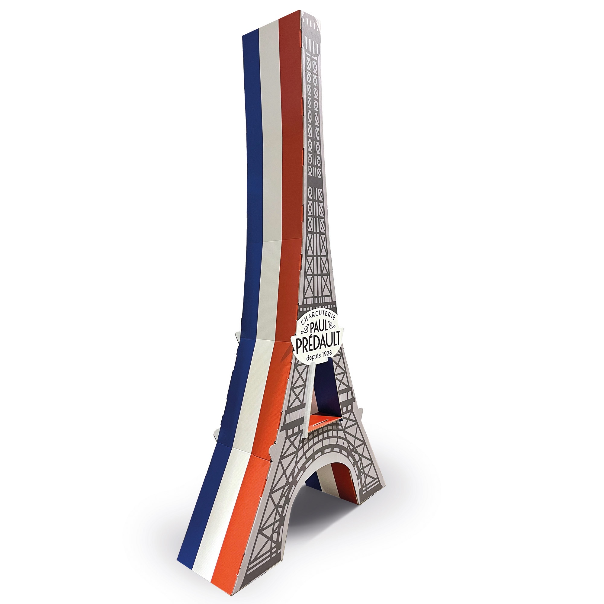 Tour Eiffel en carton 3D, plv originale, Fabricant de PLV sur mesure