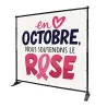 Photocall "Octobre Rose" 200 x 200 cm BIKOM PLV octobre rose