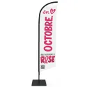 Drapeaux "Octobre Rose" 4 tailles