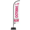 BIKOM Drapeaux "Octobre Rose" 4 tailles