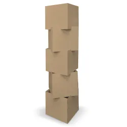 Totem cube "Octobre Rose" BIKOM PLV octobre rose
