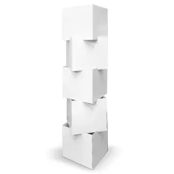 Totem cube "Octobre Rose" BIKOM PLV octobre rose