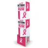 Totem cube "Octobre Rose" BIKOM PLV octobre rose