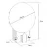 Roue de la chance H 90cm - Modèle "Pop" BIKOM Supports événementiels et outdoor