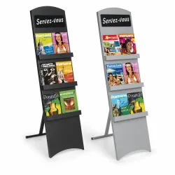 BIKOM Présentoir à dépliants en métal
