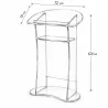 BIKOM Pupitre de conférence plexi transparent