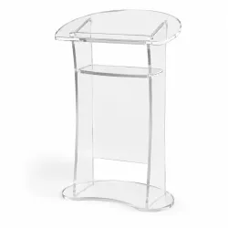 BIKOM Pupitre de conférence plexi transparent