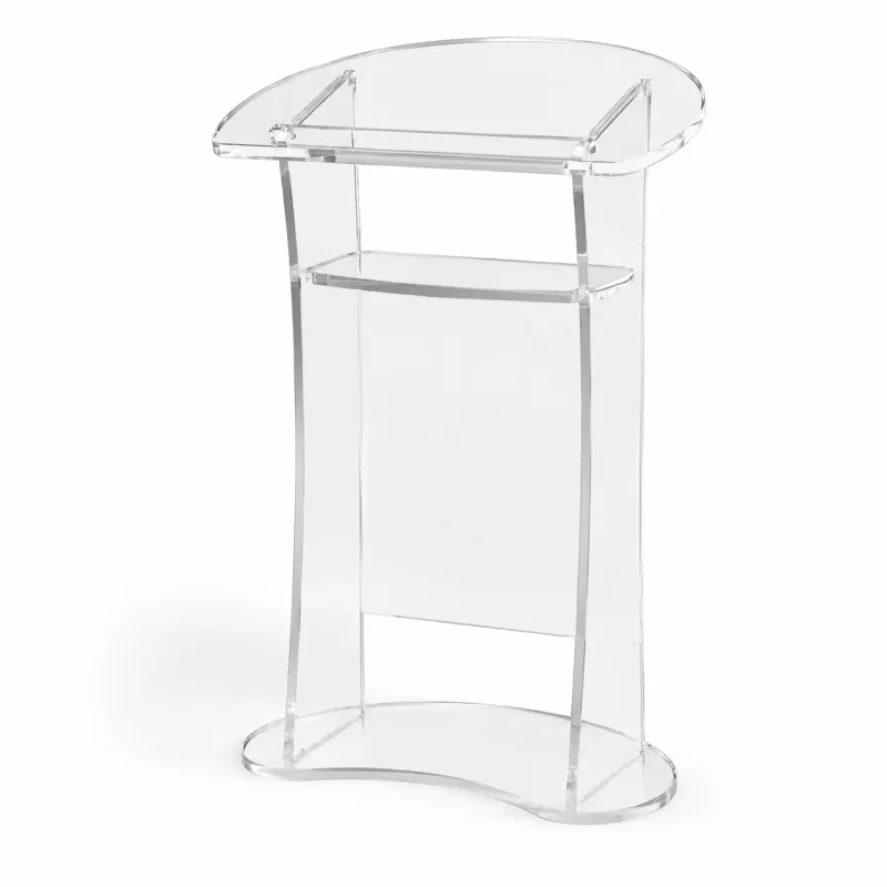 BIKOM Pupitre de conférence plexi transparent