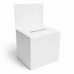 Urne en carton avec fronton amovible 25 x 25 x 25 cm BIKOM Urnes en carton