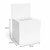 Urne en carton avec fronton amovible 25 x 25 x 25 cm BIKOM Urnes en carton