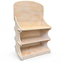 PLV présentoir boisPrésentoir de comptoir en bois "Champani" PLV et présentoir en bois PLV et présentoir en bois