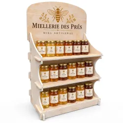 PLV présentoir boisPrésentoir de comptoir en bois "Champani" PLV et présentoir en bois PLV et présentoir en bois