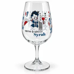 BIKOM Verre à vin en plastique transparent personnalisable