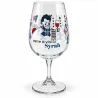 BIKOM Verre à vin en plastique transparent personnalisable