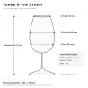 BIKOM Verre à vin en plastique transparent personnalisable