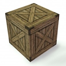 Cube en carton 40 x 40 cm