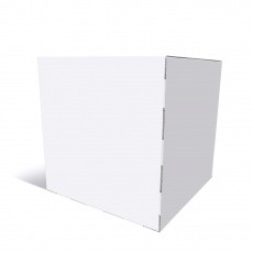 Cube 50 x 50 x 50 cm en blanc