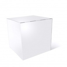 Cube 50 x 50 x 50 cm en blanc