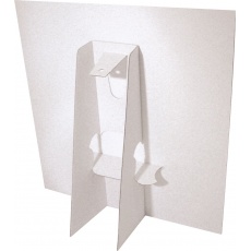 PLV de comptoir - Chevalet carton plv - 21 x 21 cm BIKOM Chevalets en carton