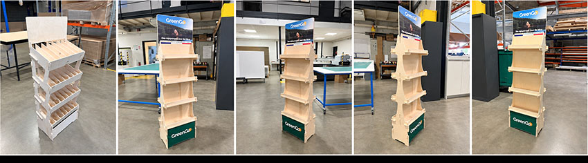 PLV en bois sur mesure